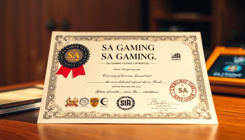 ใบอนุญาตคาสิโน SA Gaming