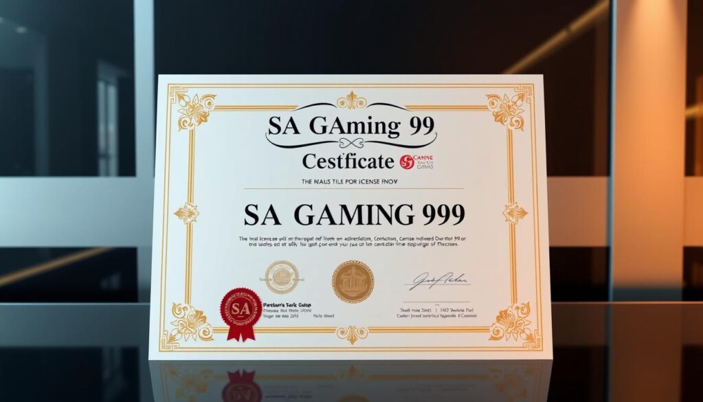 ใบอนุญาตคาสิโน SA Gaming 99